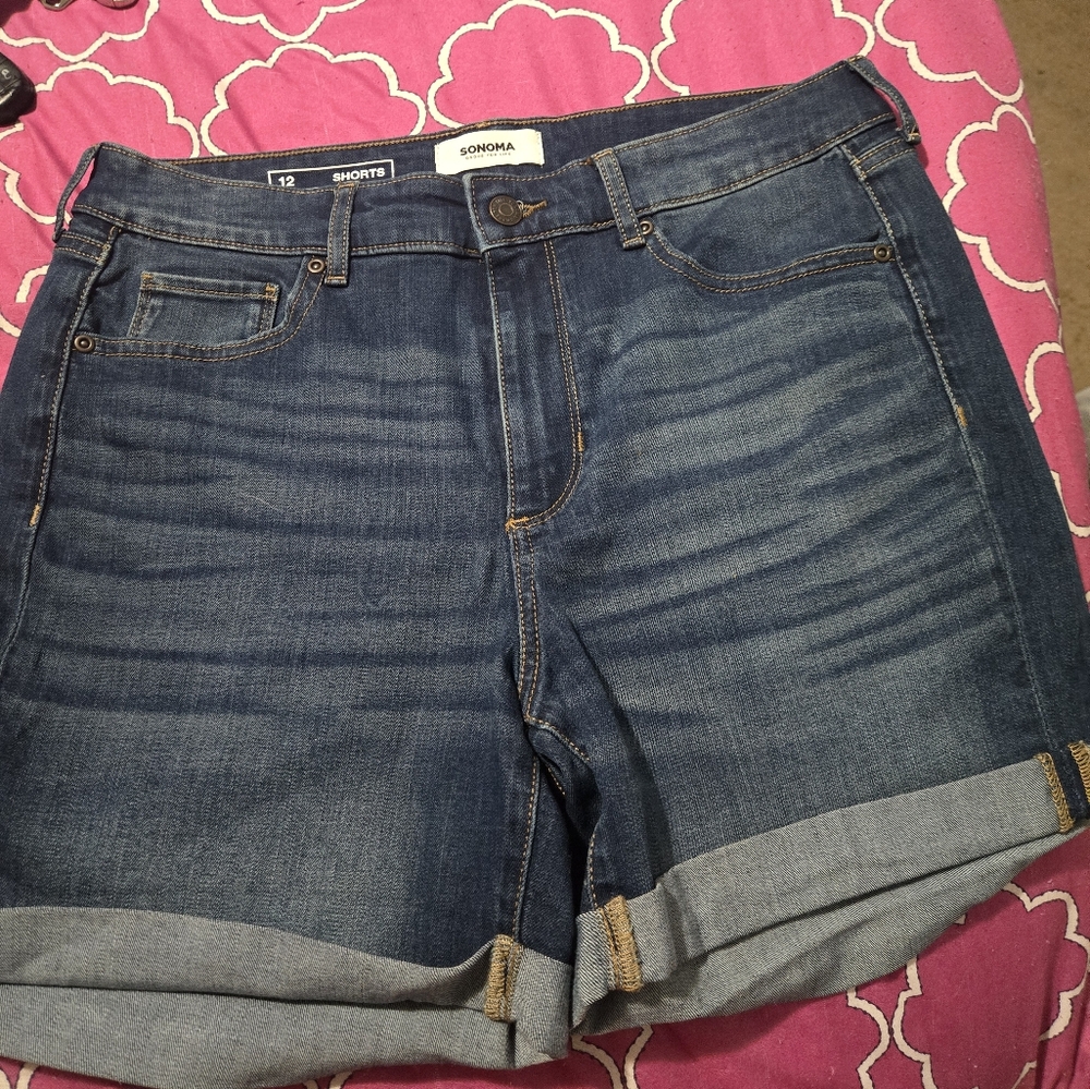 Sonoma Women's Blue Denim Shorts